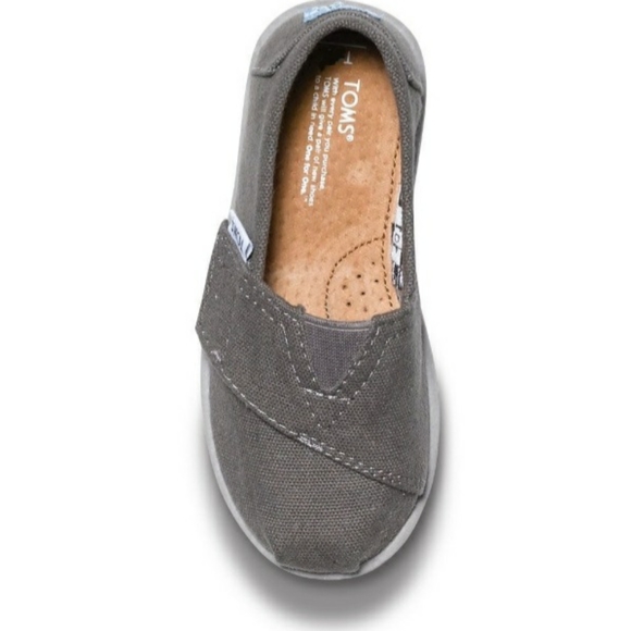 NEW TOMS! - Cassic Grey Slip-Ons - Picture 3 of 9